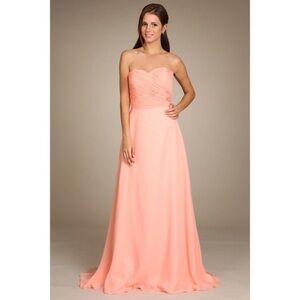 MY Fashion NY0252 Lt Peach dress Medium
